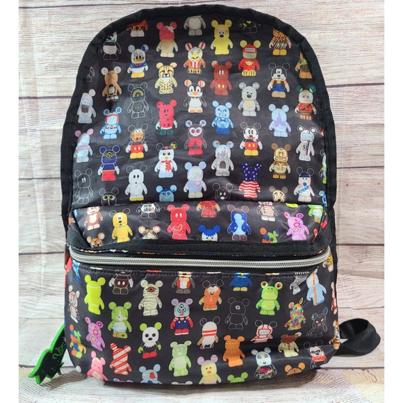 Disney Other - Disney Parks Vinylmation Mini Backpack Mickey Mouse Black Green Keychain